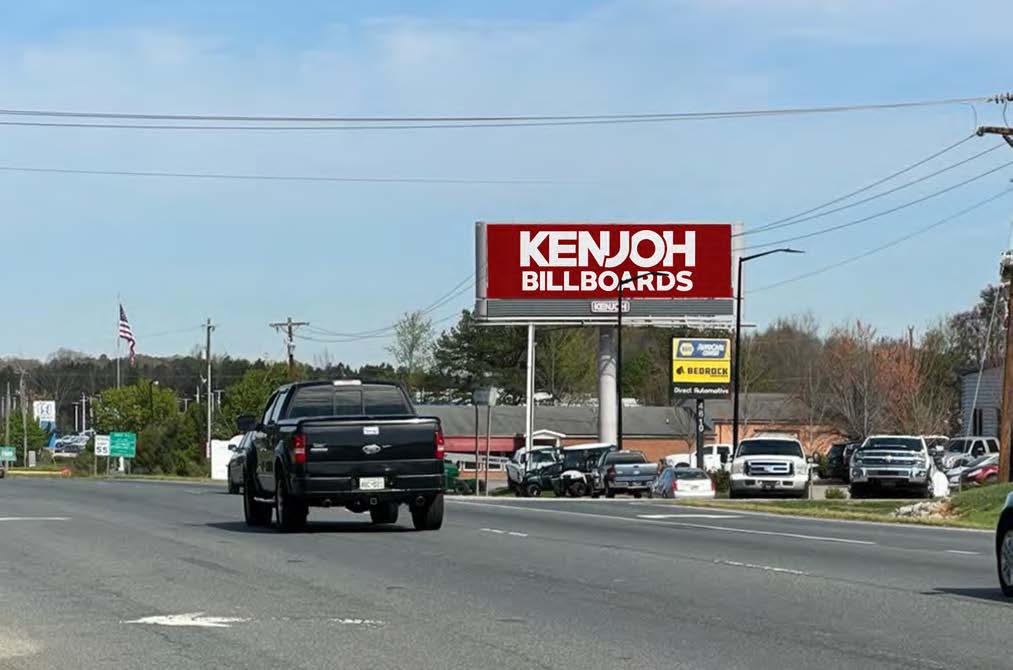 Billboard NC402S, facing South